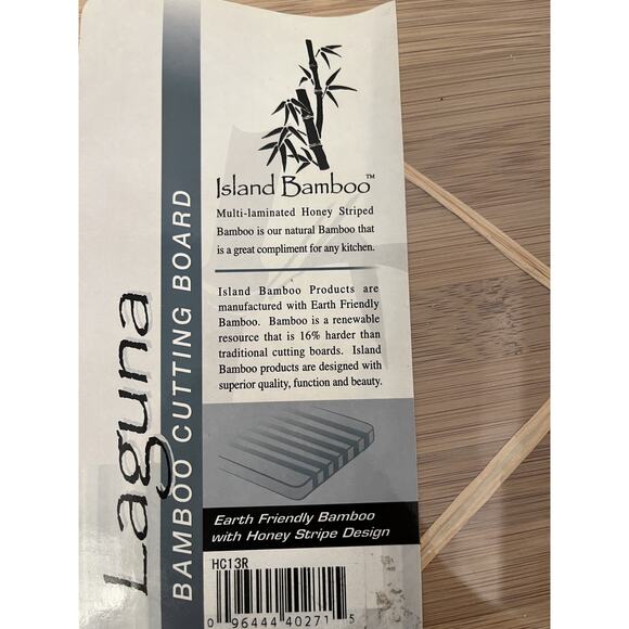 Bamboo Round Cutting Board Organic NEW - Picture 6 of 8